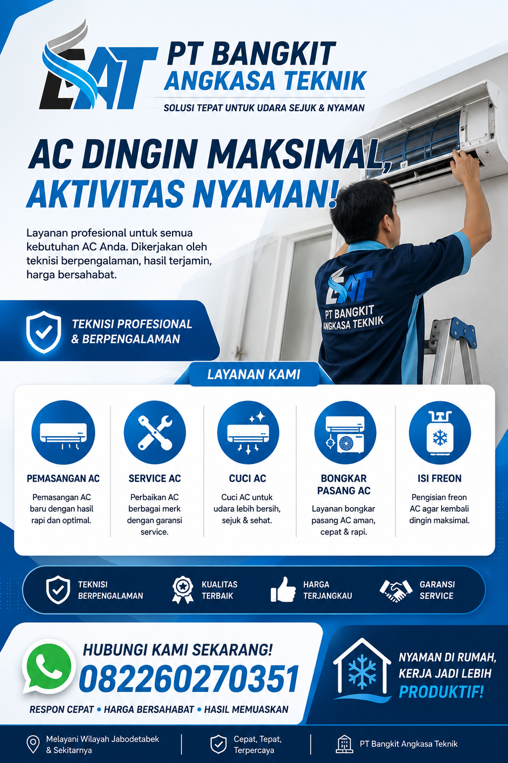Butuh Service AC Cepat? Teknisi Siap Melayani Banjar hingga Cilacap